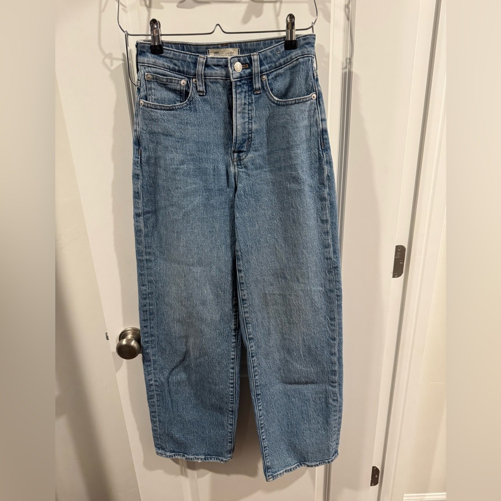 Madewell Jeans Womens The Perfect Vintage Wide Leg Jean Blue Denim Pants- 24